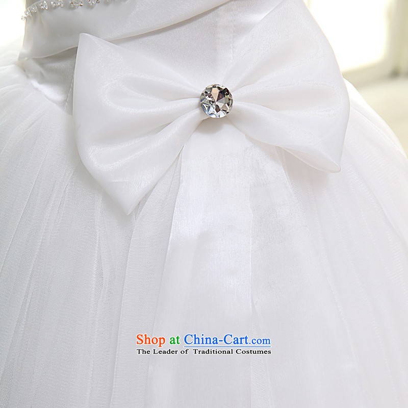 The privilege of serving-leung 2015 new bride heart-shaped wipe off water stylish chest drill chip to align the marriage wedding dress White M honor services-leung , , , shopping on the Internet
