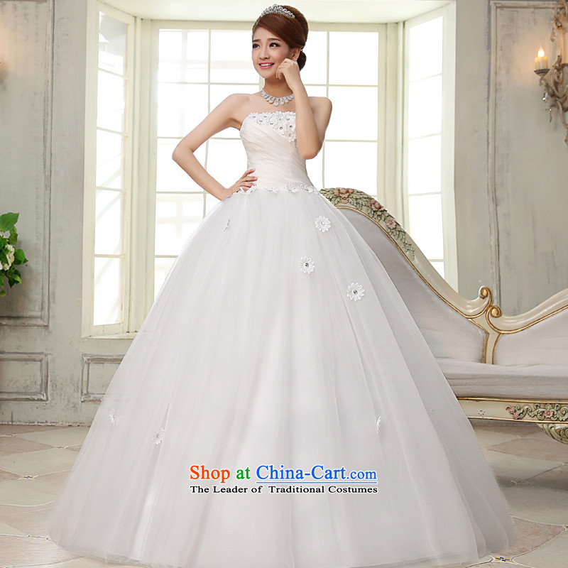 The privilege of serving-leung 2015 new bride wedding dress wiping the chest to align the princess stylish Sweet wedding dresses , honor services white-leung , , , shopping on the Internet
