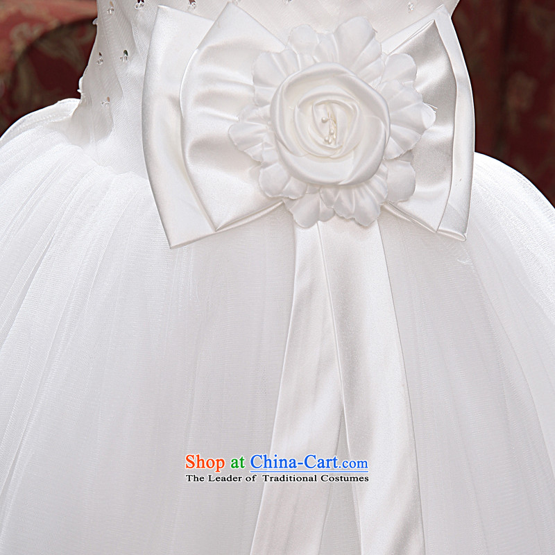 The privilege of serving-leung 2015 NEW Summer Wedding marriages to erase a bow tie to align the chest princess bon bon skirt wedding 2XL, white honor services-leung , , , shopping on the Internet