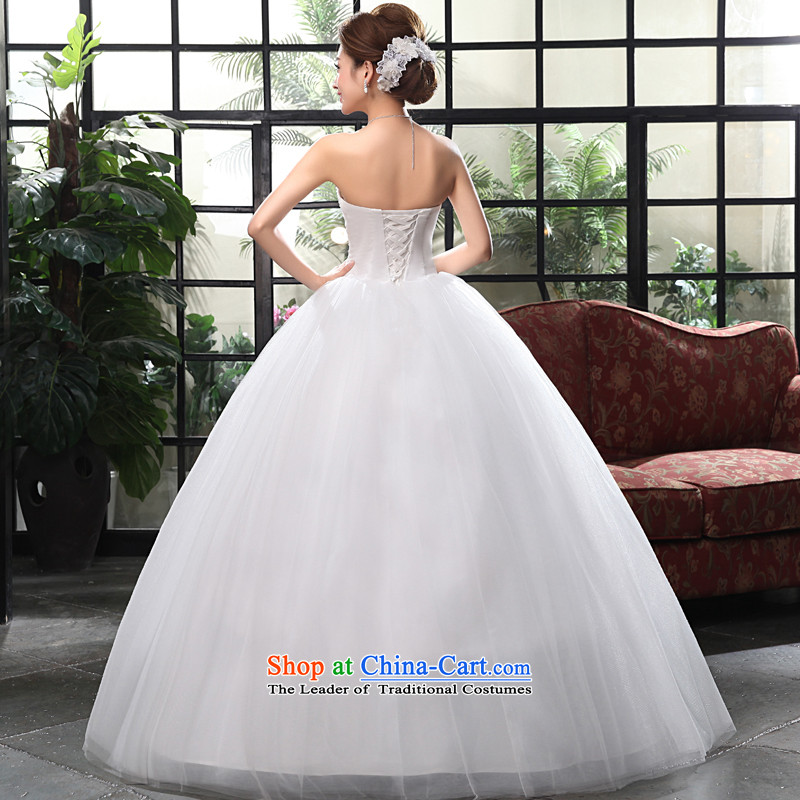 The privilege of serving-leung 2015 NEW Summer Wedding marriages and chest princess bon bon skirt straps wedding dresses white 2XL, honor services-leung , , , shopping on the Internet