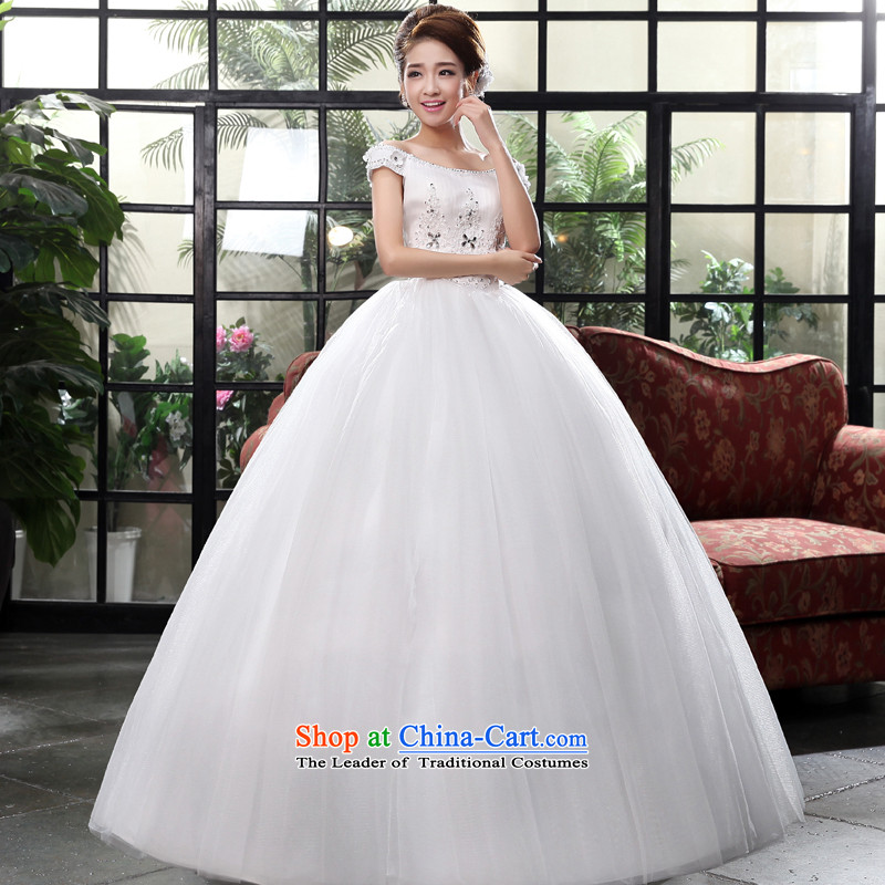 2015 new marriages to align the wedding of a field shoulder princess bon bon skirt wedding dress white 2XL, honor services-leung , , , shopping on the Internet