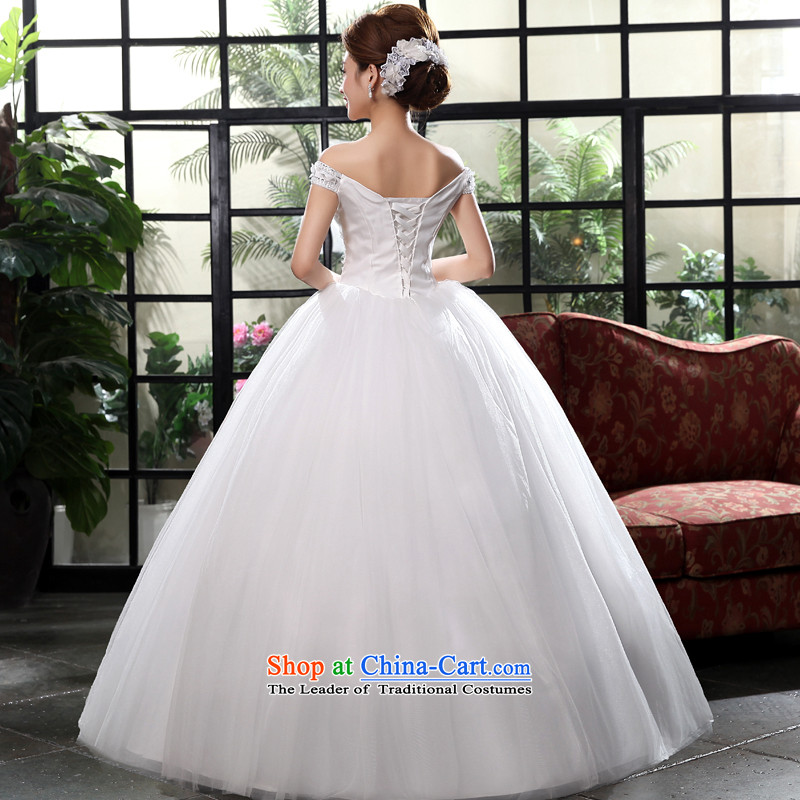 2015 new marriages to align the wedding of a field shoulder princess bon bon skirt wedding dress white 2XL, honor services-leung , , , shopping on the Internet