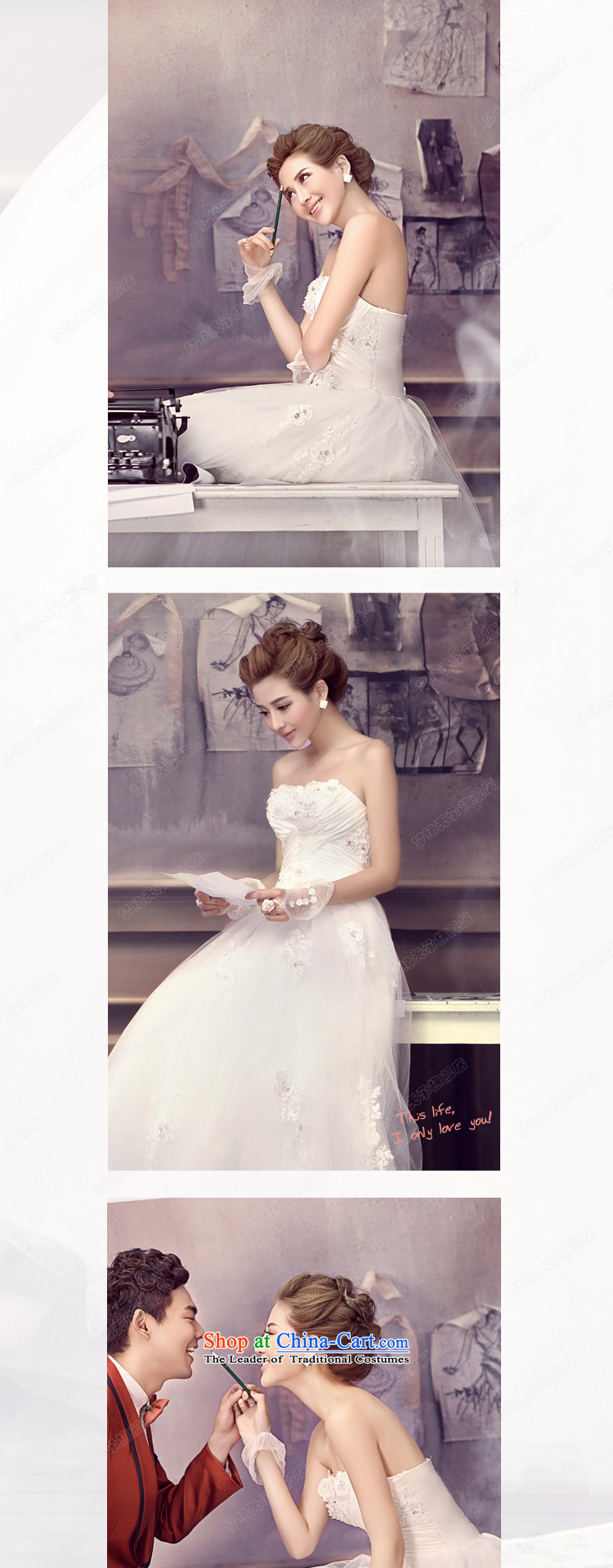 The leading edge of the Korean version of days with chest to wedding dress skirt sweet bride 2015 new ¥62.51 White XL Photo, prices, brand platters! The elections are supplied in the national character of distribution, so action, buy now enjoy more preferential! As soon as possible.