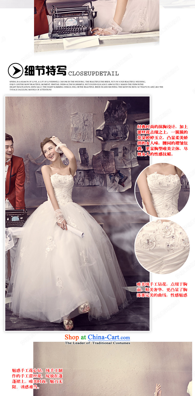 The leading edge of the Korean version of days with chest to wedding dress skirt sweet bride 2015 new ¥62.51 White XL Photo, prices, brand platters! The elections are supplied in the national character of distribution, so action, buy now enjoy more preferential! As soon as possible.