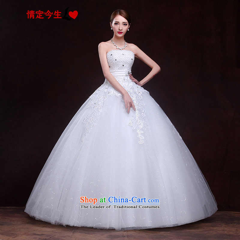 Maximum Number of Temporal wedding anointed chest, 2015 New Product Nail Pearl Diamond Korean straps and sexy video thin spring and summer Foutune of type lady lace white M