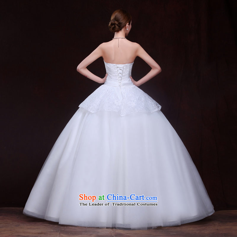 Maximum Number of Temporal wedding anointed chest, 2015 new products lace Korean lady princess bon bon skirt straps graphics make thin Foutune of transition dress white L, love of the overcharged shopping on the Internet has been pressed.