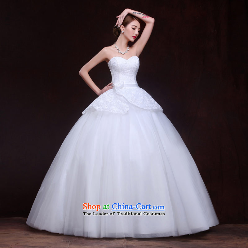 Maximum Number of Temporal wedding anointed chest, 2015 new products lace Korean lady princess bon bon skirt straps graphics make thin Foutune of transition dress white L, love of the overcharged shopping on the Internet has been pressed.