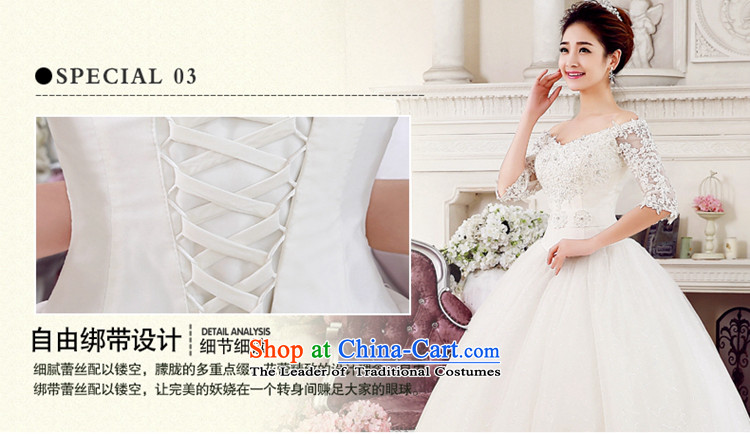 Time Syrian brides wedding dresses new 2015 autumn and winter align to bind with V-neck in a field shoulder cuff lace Korea Wedding White M pictures, prices, brand platters! The elections are supplied in the national character of distribution, so action, buy now enjoy more preferential! As soon as possible.