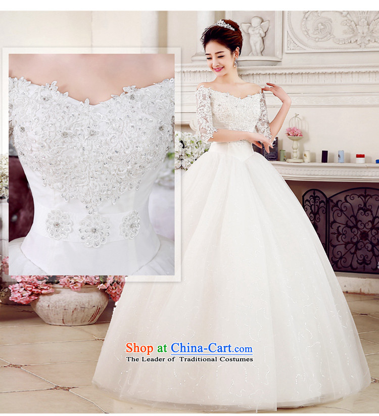 Time Syrian brides wedding dresses new 2015 autumn and winter align to bind with V-neck in a field shoulder cuff lace Korea Wedding White M pictures, prices, brand platters! The elections are supplied in the national character of distribution, so action, buy now enjoy more preferential! As soon as possible.