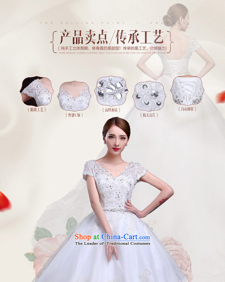 Maximum number of this life 2015 wedding smearing the word shoulder V-Neck Strap lace romantic spring and summer, Korean made wedding dress female white XL Photo, prices, brand platters! The elections are supplied in the national character of distribution, so action, buy now enjoy more preferential! As soon as possible.