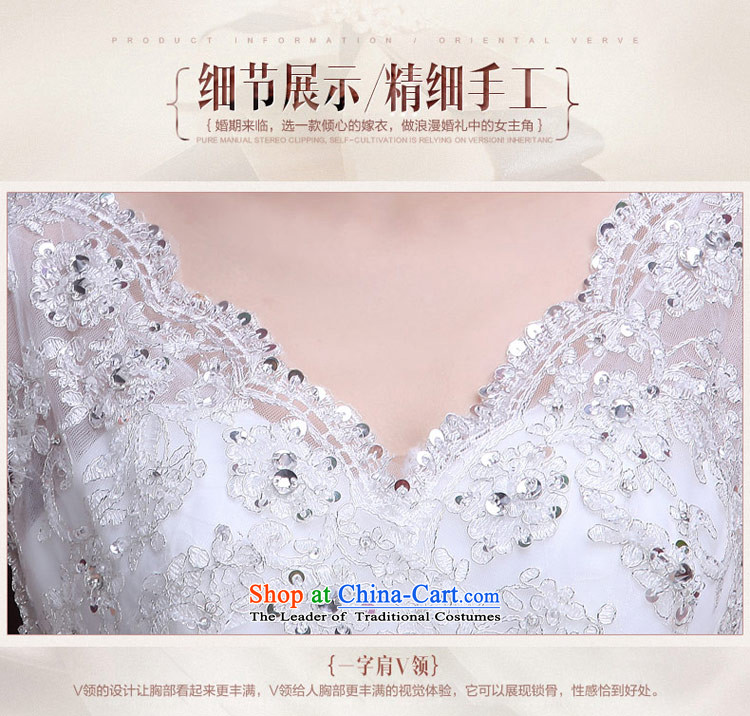 Maximum number of this life 2015 wedding smearing the word shoulder V-Neck Strap lace romantic spring and summer, Korean made wedding dress female white XL Photo, prices, brand platters! The elections are supplied in the national character of distribution, so action, buy now enjoy more preferential! As soon as possible.