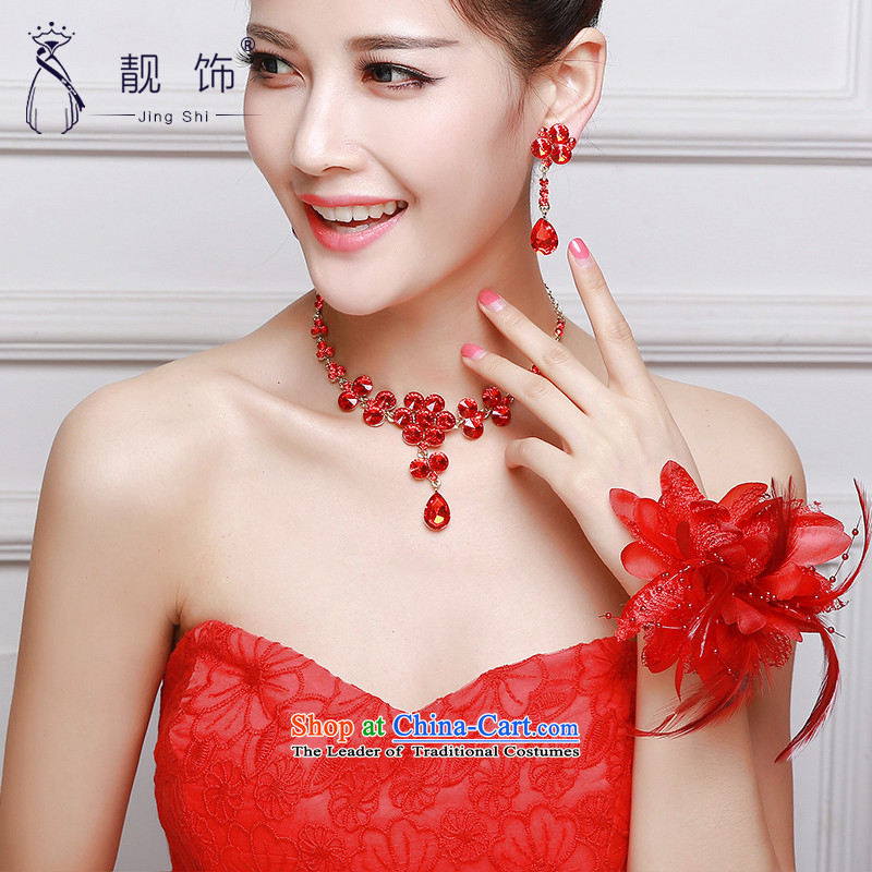 The new 2015 International Friendship marriages accessories accessories white Floral Hairpiece wrist flower red, talks trim (JINGSHI) , , , shopping on the Internet