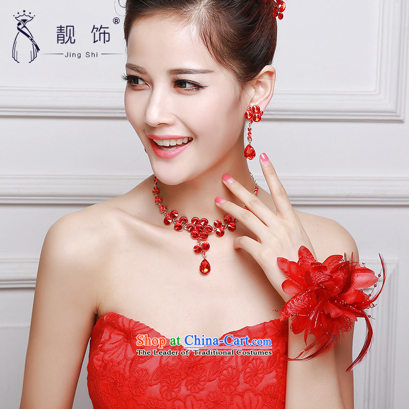 The new 2015 International Friendship marriages accessories accessories white Floral Hairpiece wrist flower red, talks trim (JINGSHI) , , , shopping on the Internet