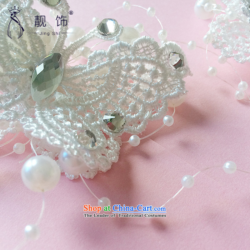 The new 2015 International Friendship bride red Head Ornaments Korean brides Head Ornaments twine bow knot of the clip red furnishings, a single white trim (JINGSHI talks) , , , shopping on the Internet