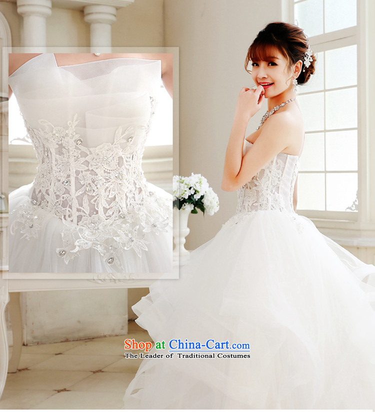 The Syrian Arab Republic and the Republic of Korea time wedding dress bride fluoroscopy sexy wiping the chest to align the Korean large princess bon bon skirt straps wedding dress women 2015 New White XXL picture, prices, brand platters! The elections are supplied in the national character of distribution, so action, buy now enjoy more preferential! As soon as possible.