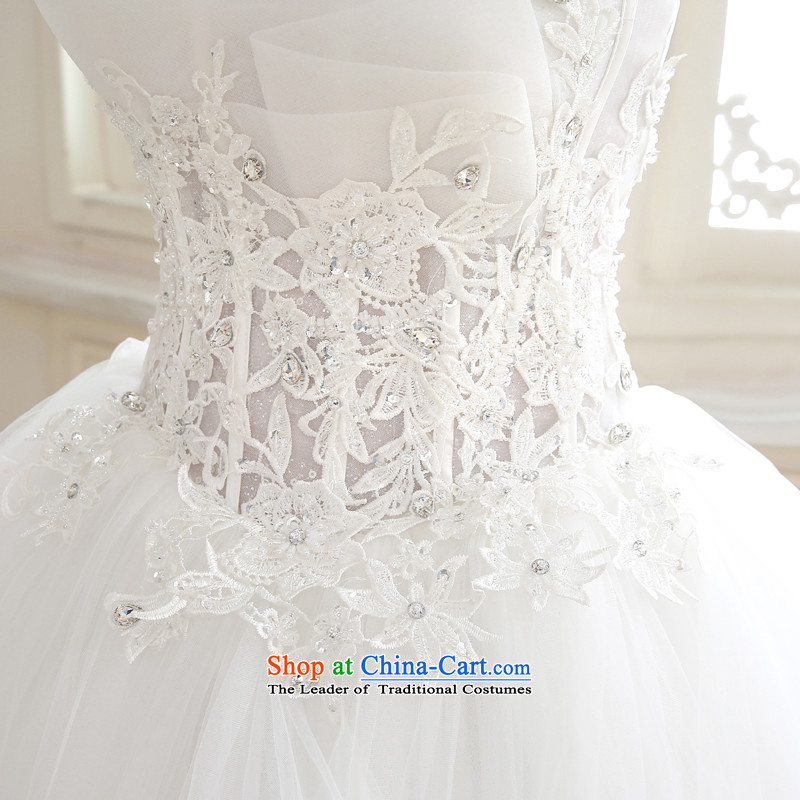 The Syrian Arab Republic and the Republic of Korea time wedding dress bride fluoroscopy sexy wiping the chest to align the Korean large princess bon bon skirt straps wedding dress women 2015 New White XXL, time Syrian shopping on the Internet has been pre