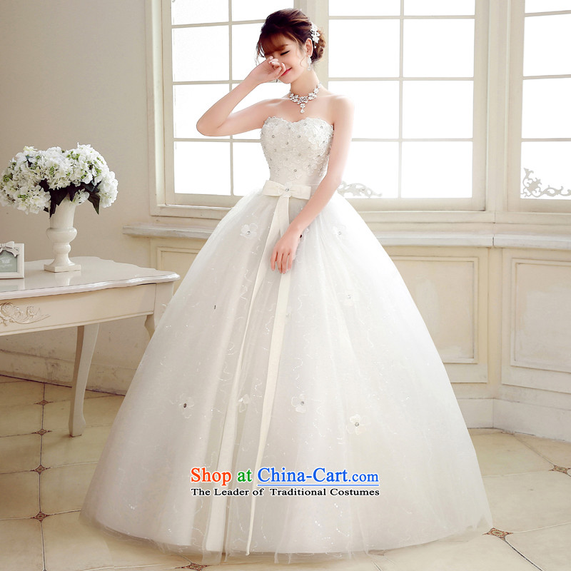 The Syrian Arab Republic and the Republic of Korea time wedding dress wiping the chest to align the wedding wedding dresses large graphics thin marriage bow tie brides   replacing white XXL, time Syrian shopping on the Internet has been pressed.
