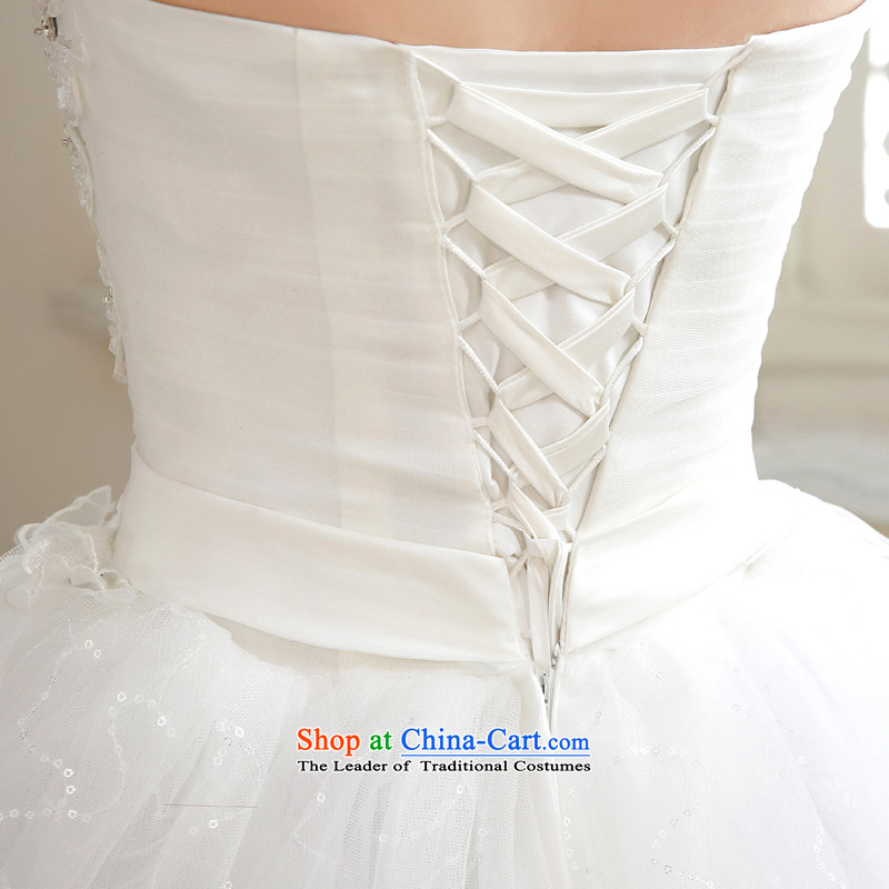 The Syrian Arab Republic and the Republic of Korea time wedding dress wiping the chest to align the wedding wedding dresses large graphics thin marriage bow tie brides   replacing white XXL, time Syrian shopping on the Internet has been pressed.
