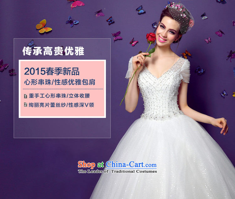 Honeymoon bride 2015 Summer New elegant wedding women shoulder package dress retro Sau San video to align the dream thin white S picture, prices, brand platters! The elections are supplied in the national character of distribution, so action, buy now enjoy more preferential! As soon as possible.