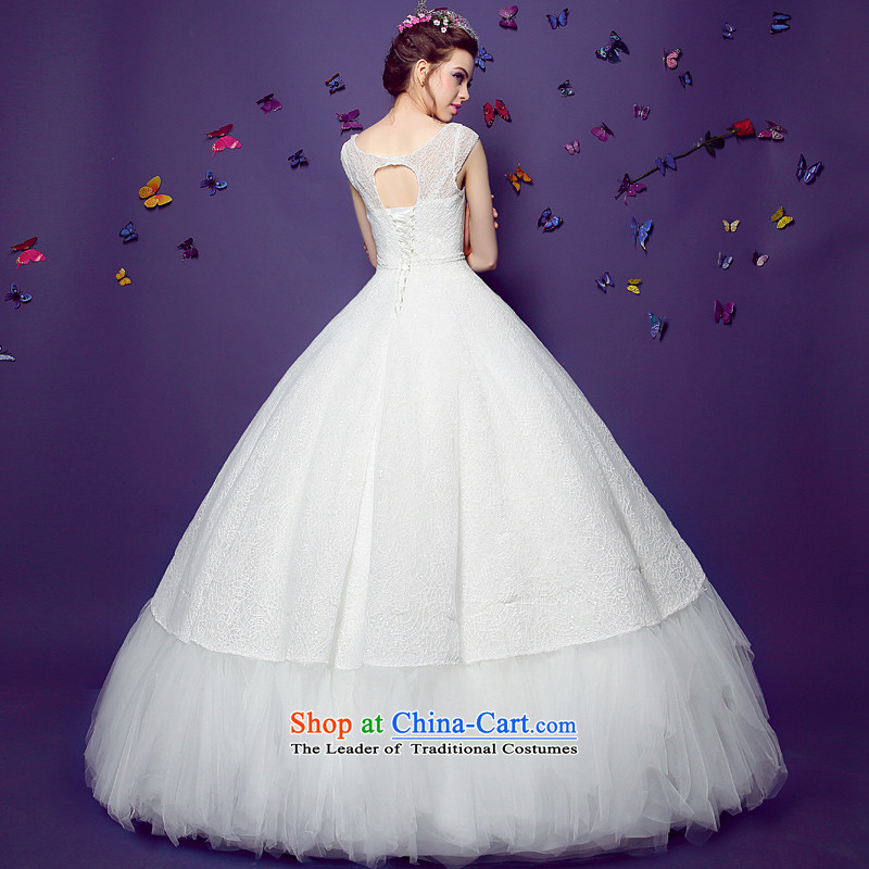 Honeymoon bride  2015 Summer new shoulders V-Neck wedding dresses Western classical beauty girl video to align the thin white M honeymoon bride shopping on the Internet has been pressed.