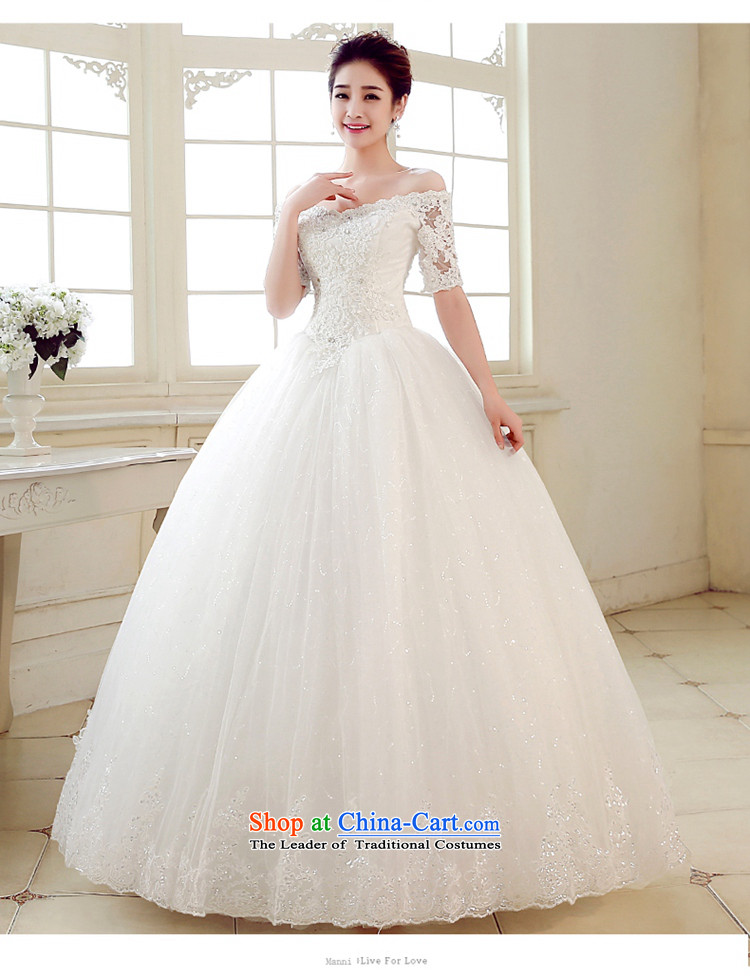 The Syrian Arab Republic and the Republic of Korea time wedding dress marriages long-sleeved wedding dresses of the word in the V-Neck cuff shoulder lace video thin diamond 2015 new white L picture, prices, brand platters! The elections are supplied in the national character of distribution, so action, buy now enjoy more preferential! As soon as possible.