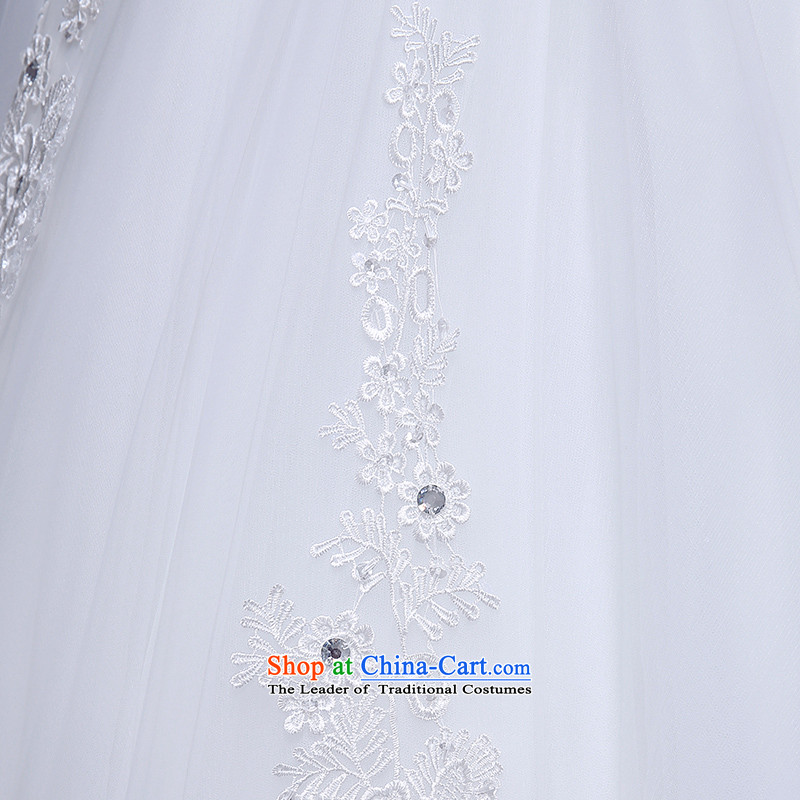 The dumping of the wedding dress wedding dresses new 2015 Korean sexy wiping the chest to wedding sweet Princess Bride wedding white L, dumping of wedding dress shopping on the Internet has been pressed.