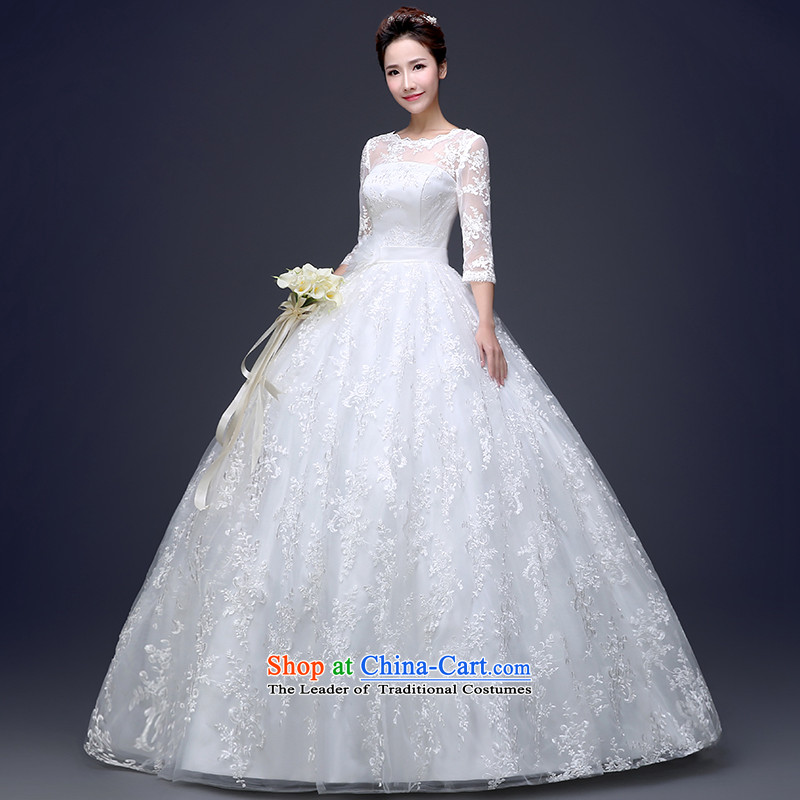 Love So Peng wedding dresses 2015 new Korean brides shoulders to align the word wedding shoulder large long-sleeved white women married to Sau San L package, Love Returning so AIRANPENG Peng () , , , shopping on the Internet