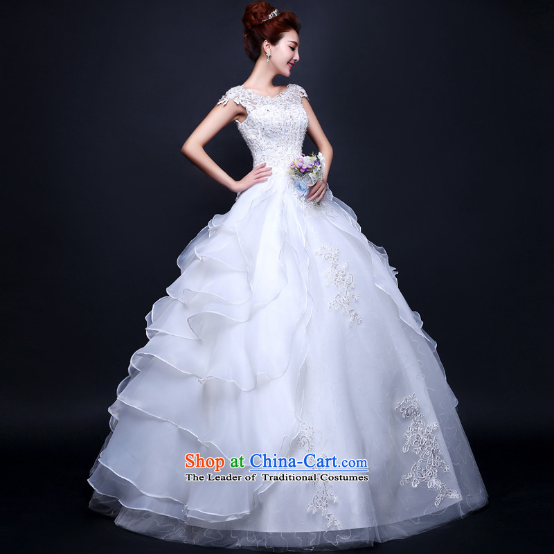 The new Word 2015 shoulder to align the Korean modern marriages wedding dresses custom straps large white winter XXXL need to do not return, love so Peng (AIRANPENG) , , , shopping on the Internet