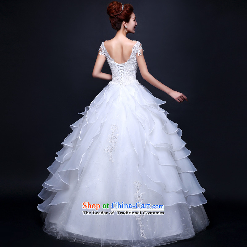 The new Word 2015 shoulder to align the Korean modern marriages wedding dresses custom straps large white winter XXXL need to do not return, love so Peng (AIRANPENG) , , , shopping on the Internet