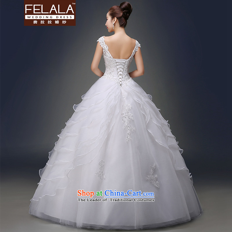 Ferrara 2015 new spring and summer word elegant shoulder drill to align on cakes petticoats wedding S(1 feet) of Ferrara wedding (FELALA) , , , shopping on the Internet