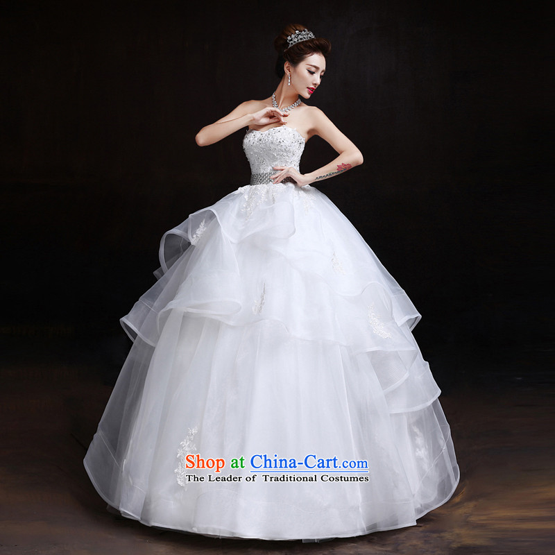 The dumping of the wedding dress wedding dresses in the summer and winter 2015 new Korean anointed chest to align Top Loin of graphics to pregnant women thin white wedding XL, dumping of wedding dress shopping on the Internet has been pressed.