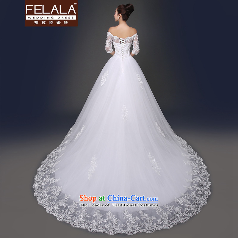 Ferrara in spring and summer 2015 new lace a staple of Pearl River Delta Water field shoulder drill to align the tail two wedding bon bon yarn tail L(2 feet) of Ferrara wedding (FELALA) , , , shopping on the Internet