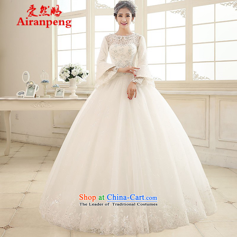 2015 Spring New wedding dresses retro lace long-sleeved alignment with stylish 2182 to bind to the size of the customer to be refunded, love so Peng (AIRANPENG) , , , shopping on the Internet