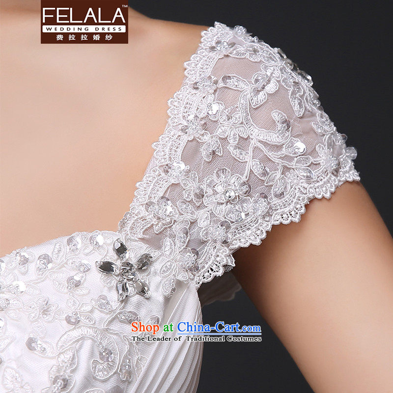Ferrara in spring and summer 2015 new shoulders a heart-shaped anointed chest lace on chip tail wedding L(2 feet) of Ferrara wedding (FELALA) , , , shopping on the Internet