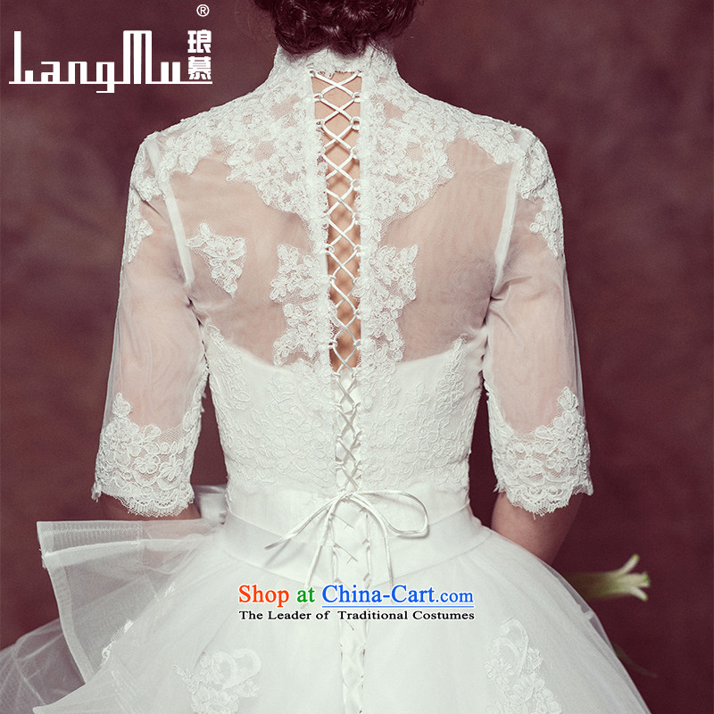 The new spring 2015 Luang stylish Korean word wedding shoulder wedding minimalist bride wedding dresses, a C 128 advanced customization, Luang in , , , shopping on the Internet