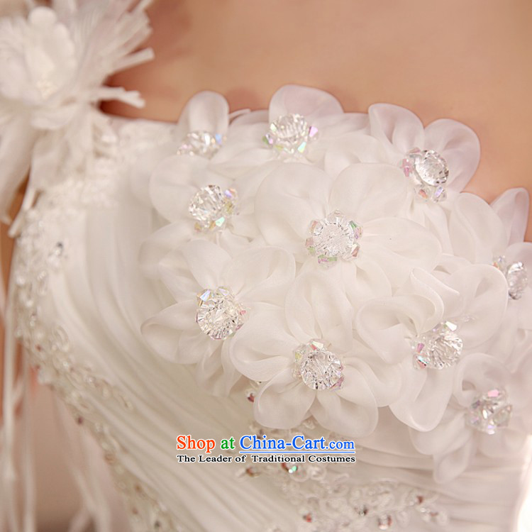 2015 new stylish wedding dresses Korean style to align the shoulder larger Fat MM video thin wedding autumn and winter female XXL need to do is not a replacement for a picture, prices, brand platters! The elections are supplied in the national character of distribution, so action, buy now enjoy more preferential! As soon as possible.