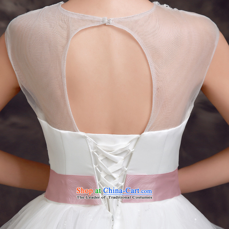 The privilege of serving-leung, the summer and fall of 2015, the new package shoulder stylish transparent diamond align to Sau San video upscale wedding dresses thin white 2XL, honor services-leung , , , shopping on the Internet