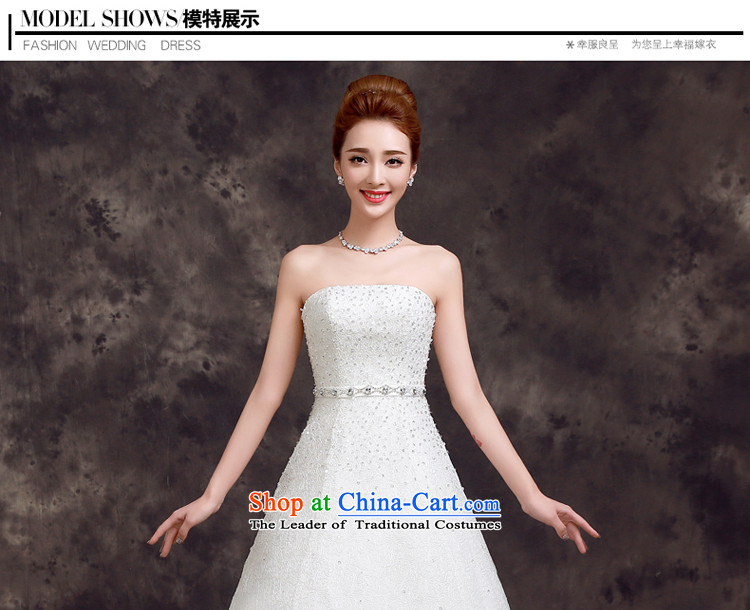 Korean brides wedding dress 2015 new summer stylish anointed chest with minimalist white wedding Sau San 2XL Photo, prices, brand platters! The elections are supplied in the national character of distribution, so action, buy now enjoy more preferential! As soon as possible.