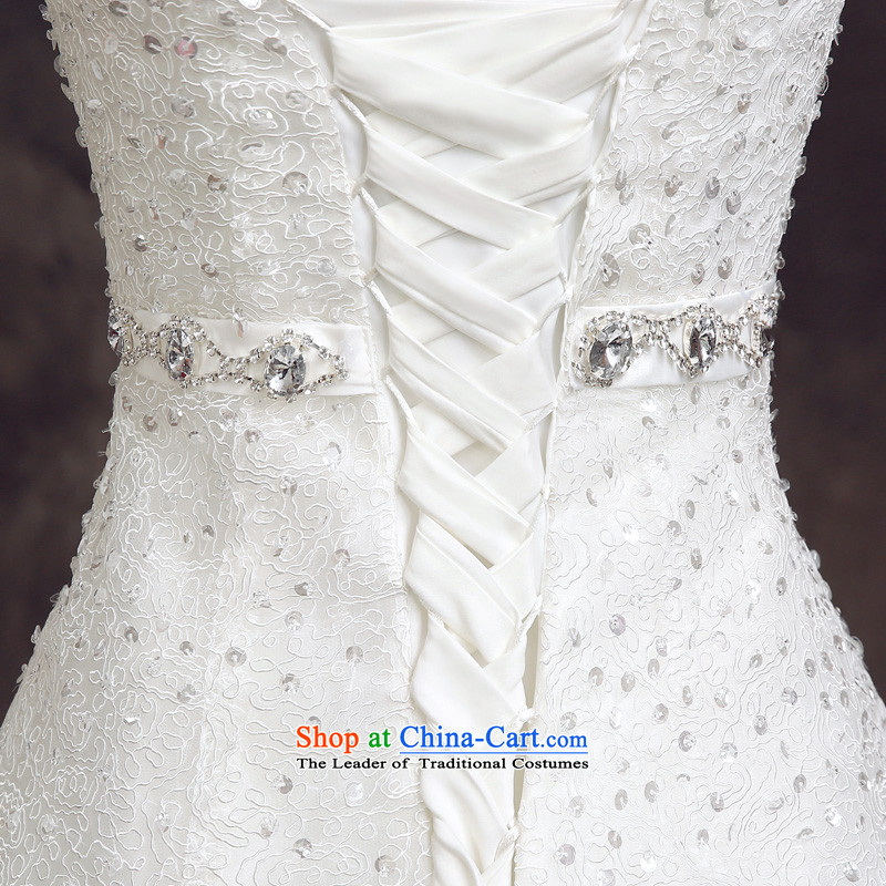 Korean brides wedding dress 2015 new summer stylish anointed chest with minimalist white 2XL, Sau San wedding services-Leung has been pressed to online shopping