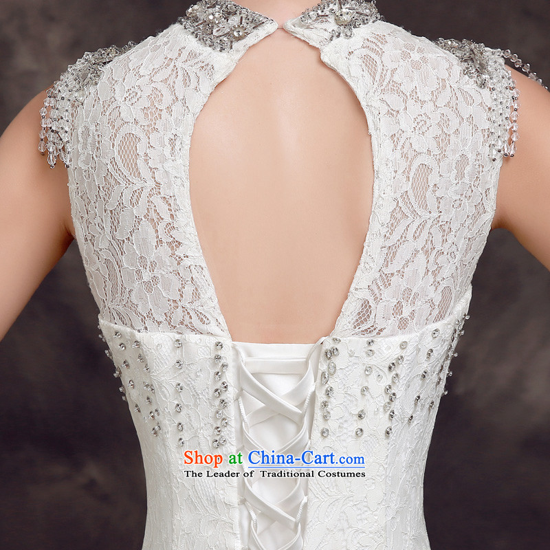 The privilege of serving the new 2015-Leung Chiu-Korean brides stylish wedding dress lace crowsfoot small tail Sau San Wedding White M honor services-leung , , , shopping on the Internet