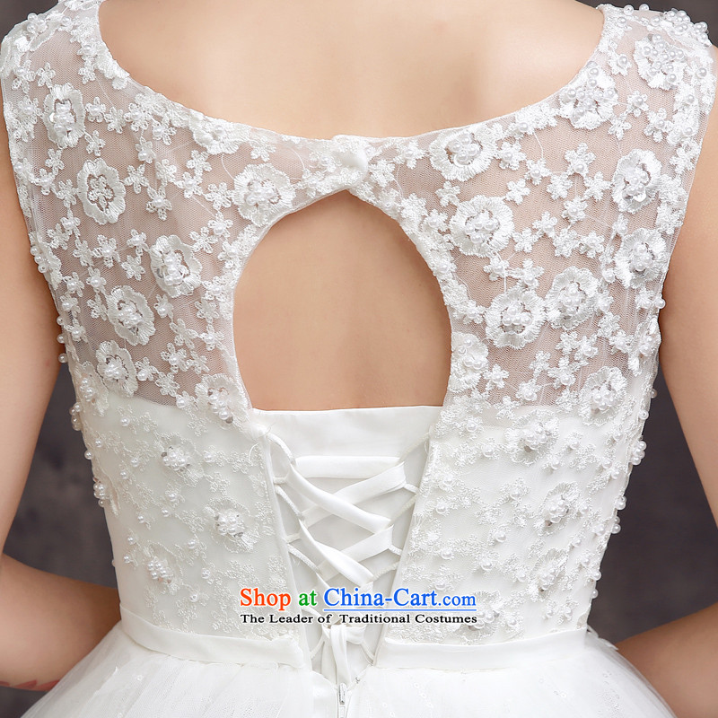 The privilege of serving-leung 2015 new bride spring and summer wedding dress Korean fashion lace shoulders align to Sau San wedding white 2XL, honor services-leung , , , shopping on the Internet