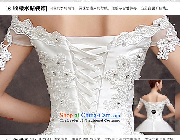 The privilege of serving the new 2015-Leung Chiu-Korean brides stylish wedding dress sexy lace a field to align the shoulder wedding white picture, prices, S brand platters! The elections are supplied in the national character of distribution, so action, buy now enjoy more preferential! As soon as possible.