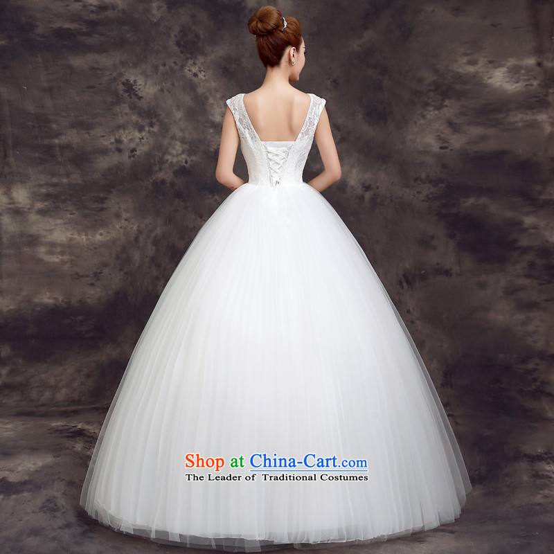 The privilege of serving-leung, the summer and fall of 2015, the new bride stylish wedding dress Korean lace shoulders to align the Sau San wedding 2XL, white honor services-leung , , , shopping on the Internet