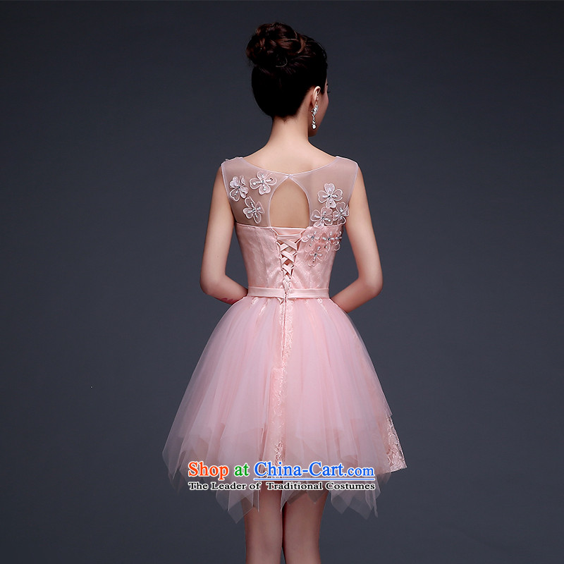 Evening dress Bridal Fashion new spring 2015, pink short of marriage bows Services Mr Ronald banquet betrothal small Female dress XL package, Love Returning so AIRANPENG Peng () , , , shopping on the Internet