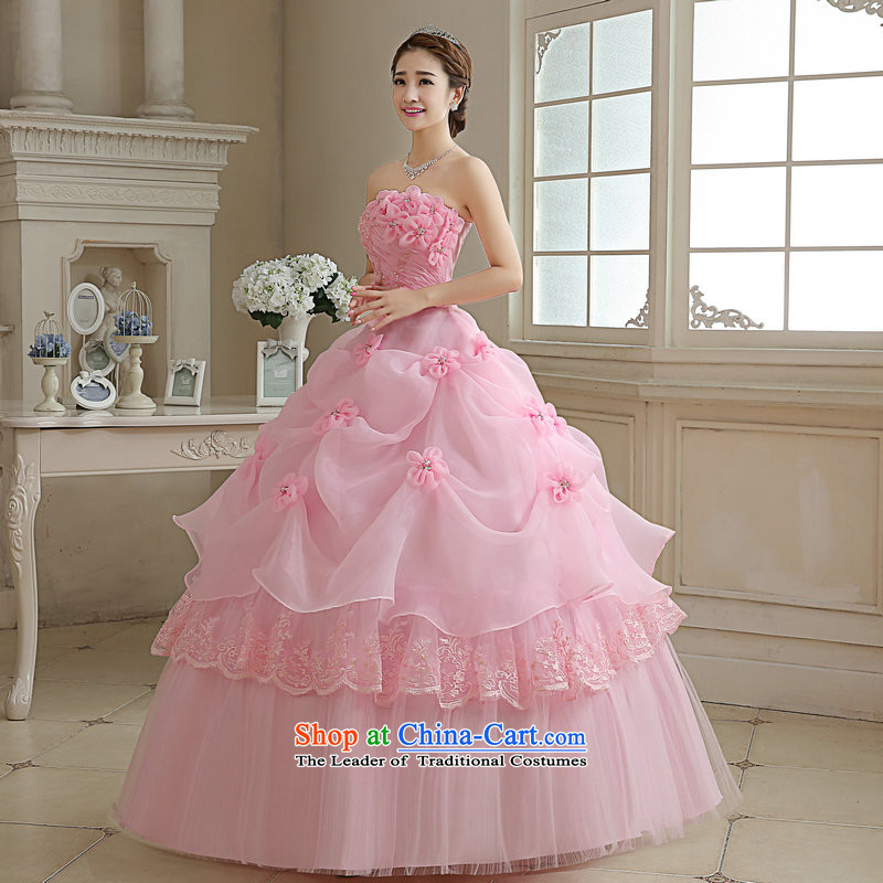 New guijin2015 Keun-shared sense of wiping the Chest Korean Princess lovely bon bon skirt marriages straps, pink XL code from Suzhou shipment, shared Keun (guijin) , , , shopping on the Internet