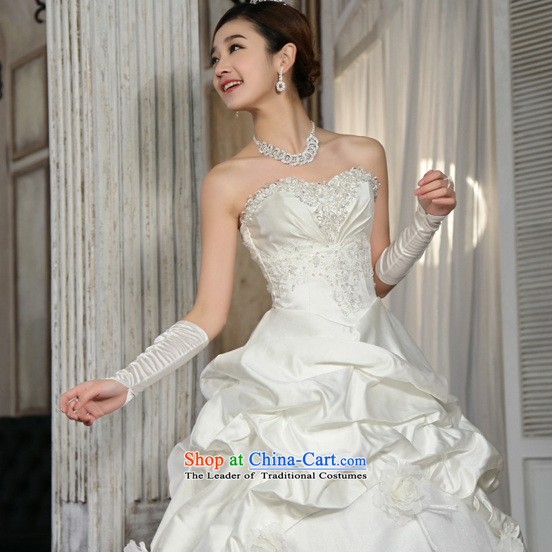 Special offers 10 seconds killed! 2015 New Wedding Korean straps and Princess Bride chest wedding dresses to align the white M Yue the married arts , , , shopping on the Internet