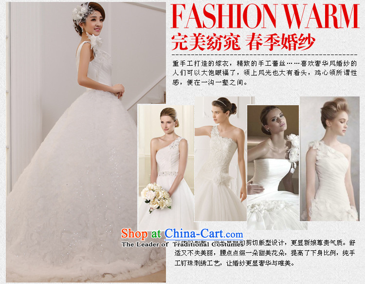 Wedding dress 2015 new large tail Korean shoulder sweet Princess Deluxe long tail white L picture, prices, brand platters! The elections are supplied in the national character of distribution, so action, buy now enjoy more preferential! As soon as possible.