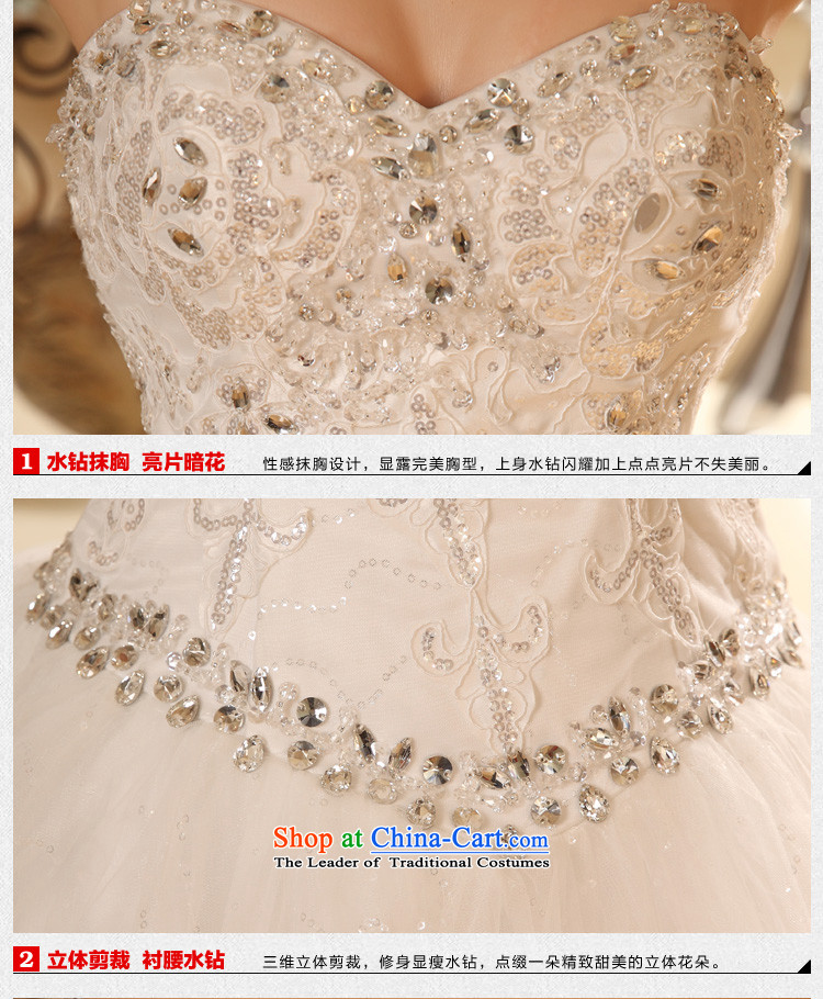 Wedding dresses new spring and summer 2015 Korean brides to align the white slim body diamond wiping the chest white S picture, prices, brand platters! The elections are supplied in the national character of distribution, so action, buy now enjoy more preferential! As soon as possible.