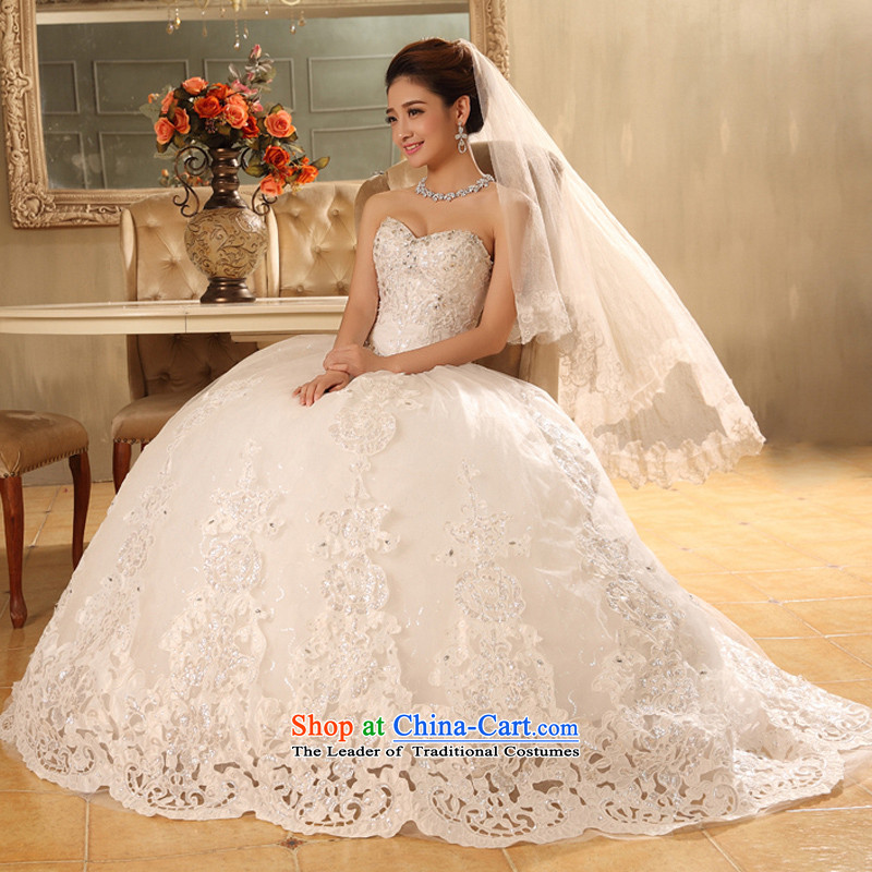 Wedding dresses new spring and summer 2015 Korean brides to align the white slim body diamond wipe the white S, Hyatt chest married arts , , , shopping on the Internet