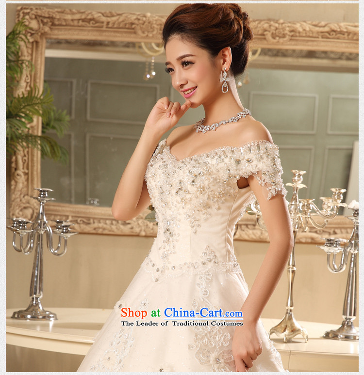 Wedding dresses new to Word 2015, align the shoulder A swing wedding video thin spring and summer Korean brides shoulders strap white M picture, prices, brand platters! The elections are supplied in the national character of distribution, so action, buy now enjoy more preferential! As soon as possible.